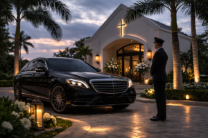 Funeral limousine service, chauffeur service